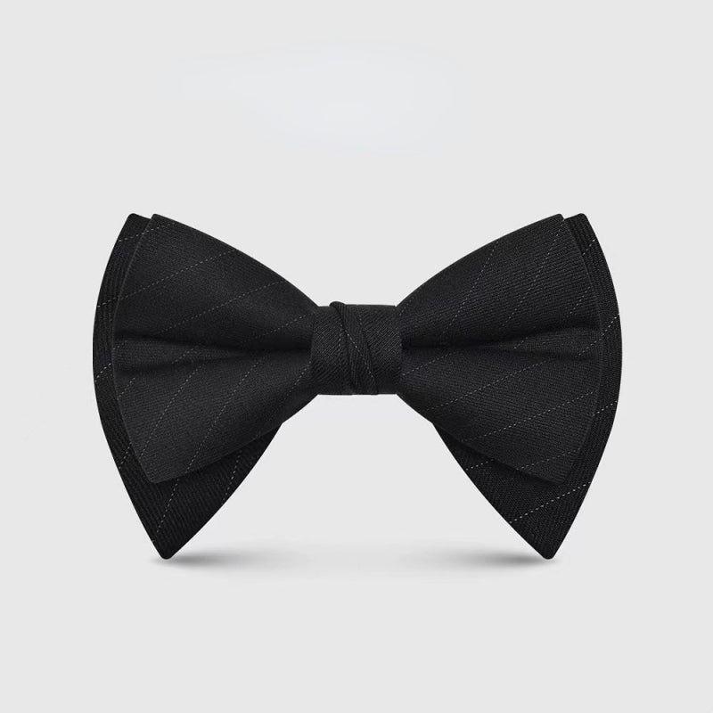 Fashion Black Striped Men's Bowtie
