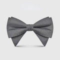 Plain Gray Matte Fabric Men's Business Wedding Tuxedo Bowtie
